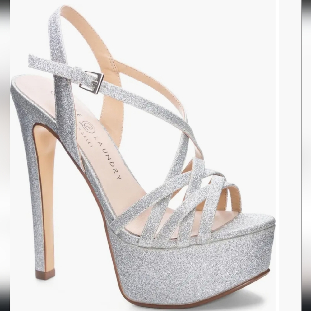 Chinese Laundry Teaser2 Glitter Platform Sandal Size 6